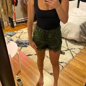 Free people Camo shorts